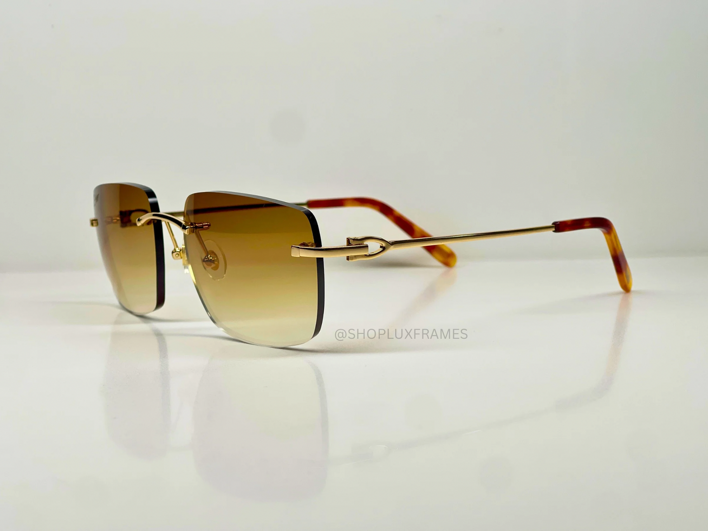 Luxury C Decor Frames Classic Gradient Brown Lens
