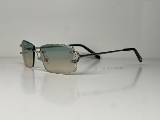 Luxury Big C Frames Diamond Cut Lens