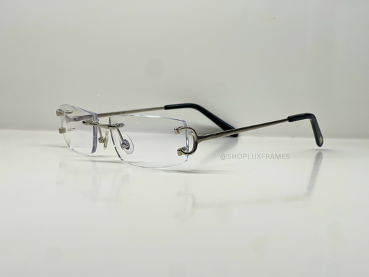 Luxury Big C Frames Clear Rectangle Lens